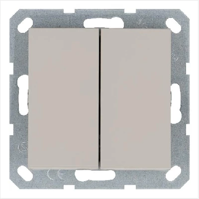 Переключатель перекрестный 2-кл. 10А IP20 механизм тауп Jasmart G3014T
