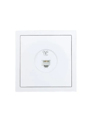 Розетка телефонная СП ZIMA IP20 евро стандарт механизм бел. LEZARD 704-0288-137