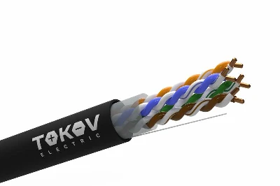 Кабель витая пара U/UTP 4х2х24AWG(0.51мм) кат.5E PE outdoor Fluke tested 305м (м) PRO TOKOV ELECTRIC TKP-C05-U42-5E-305-OD