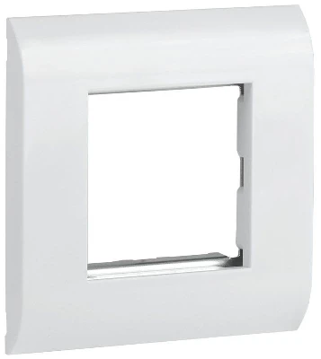 Рамка лицевая для мод. Mosaic 80х80мм метал. суппорт бел. ITK CS5-12M-M