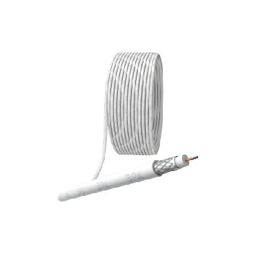 Кабель коаксиальный RG-6U CCS/оплетка Al 48% PVC 75Ом бел. (м) RL-48-PVC100 Simple Эра Б0044596