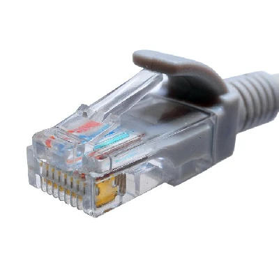 Патч-корд U/UTP кат.5E 4х2х26AWG (7х0.16мм) Cu LSZH сер. 1м SUPRLAN 10-0142