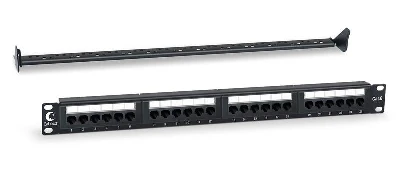 Патч-панель 19дюйм 1U 24 порта PL-24-Cat.6-Dual Cabeus 7128c