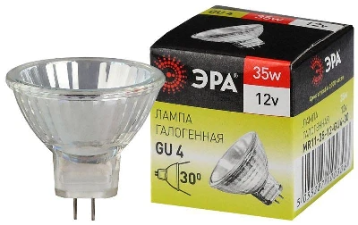 Лампа галогенная GU4-MR11-35W-12V-30Cl ЭРА C0027362