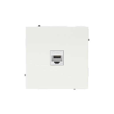 Розетка компьютерная 1-м KANT RJ45 кат.5E без шторки бел. песок DKC 7010663