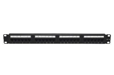 Патч-панель 19дюйм 1U кат.5E неэкранир. 24 порта RJ-45 Dual IDC с задн. кабельным организатором TOKOV ELECTRIC TKE-PP-5E-1U-24P-UTP-CO