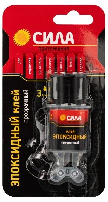 Клей эпоксидный 6мл прозр. (блист.1шт) шприц СИЛА Б0002922