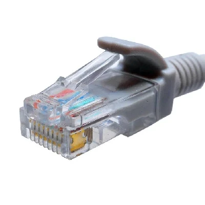 Патч-корд кат.5E UTP 4х2 26AWG (7х0.16мм) Cu LSZH 1.5м сер. SUPRLAN 10-0141-5