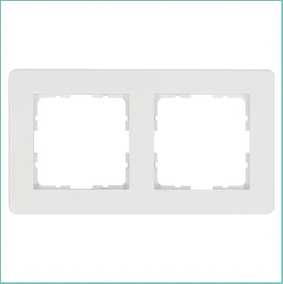 Рамка 2-м G-Flex бел. глянцевый Jasmart G1102W