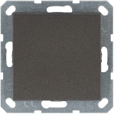 Кнопка звонка 1-кл. 10А IP20 механизм мокко Jasmart G3010Z
