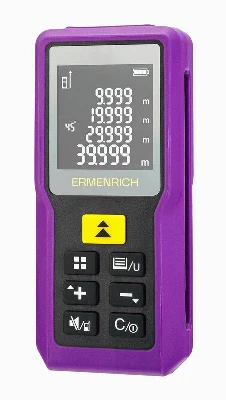 Рулетка лазерная Reel PRO GM100 фиолет. Ermenrich 85313