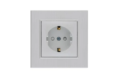 Розетка 1-м Karea LINE STAR с заземл. жемчуж. Makel 86100028