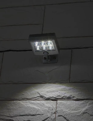 Прожектор садовый ERAFS024-07 6LED 150лм с датчиком движения выносная солнечная батарея ЭРА Б0044247