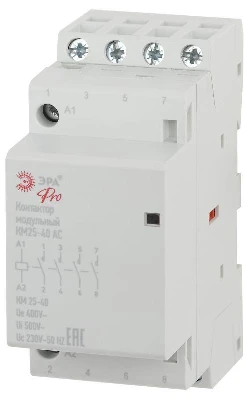 Контактор модульный КМ25-40 AC PRO NO-902-298 ЭРА Б0049163