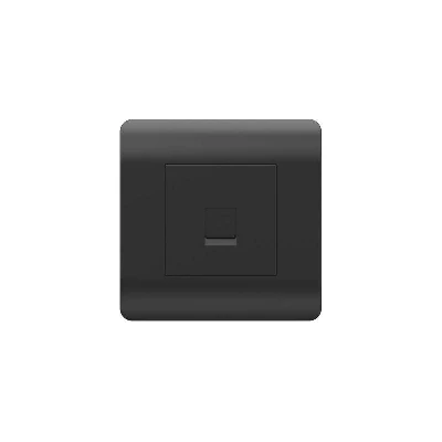 Розетка компьютерная 1-м NEW3-E RJ45 черн. CHINT 431490