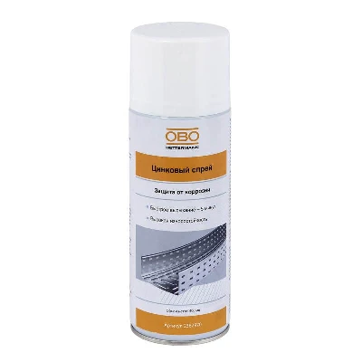 Спрей цинковый для обработки поверхностей и острых краев 400мл краска-спрей цинк. OBO 2362970