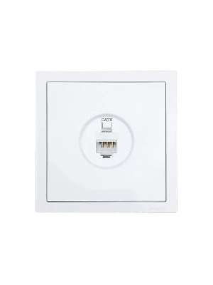 Розетка компьютерная 1-м СП ZIMA IP20 механизм бел. LEZARD 704-0288-140