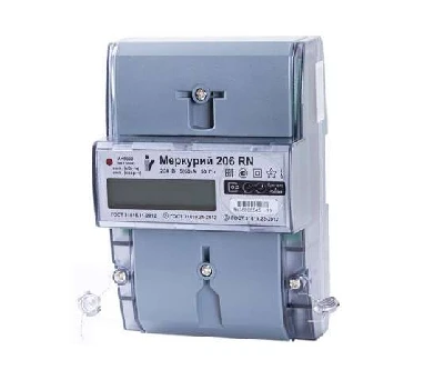 Счетчик Меркурий 206 PRSNO 1ф 5-60А класс точн. 1.0/2.0 многотариф. RS-485 ЖКИ с внешн. питанием с реле Екат. вр. Инкотекс М0000051775