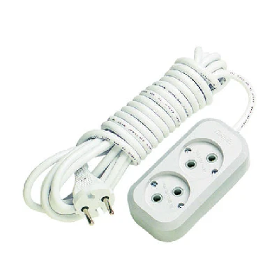 Удлинитель 2х5м без заземл. 10А IP20 Makel MGP104