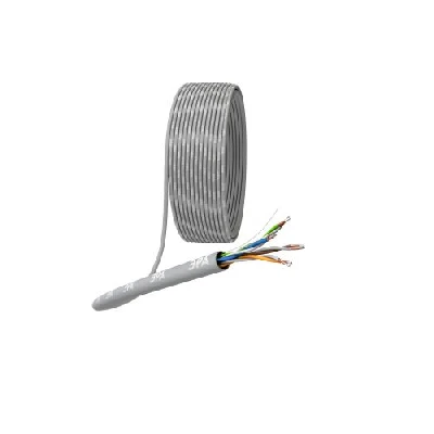 Кабель витая пара U/UTP кат.5E 4х2х24AWG solid CCA PVC Simple сер. (м) UL-4-PVC-A Эра Б0044434