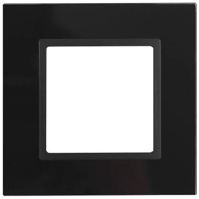 Рамка 1-м 14-5101-05 стекло Elegance черный+антрацит ЭРА Б0034474