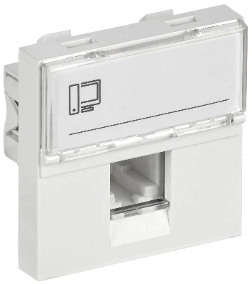 Розетка компьютерная 2мод. РКИ-20-00-П RJ45 кат.5E UTP механизм PRIMER IEK CKK-40D-RI2-K01