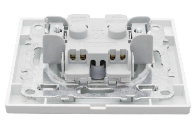 Розетка 1-м СП Минск 10А IP20 без заземл. защ. шторки бел. Basic EKF ERR10-022-100