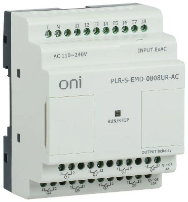 Реле логическое PLR-S. Расширение 8DI/8DO (R) 220В AC ONI PLR-S-EMD-0808UR-AC
