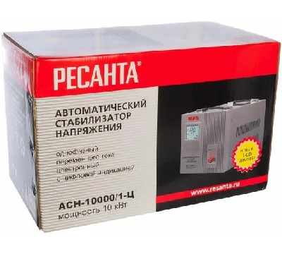 Стабилизатор напряжения АСН-10000/1-Ц 1ф 10кВт IP20 релейный Ресанта 63/6/8