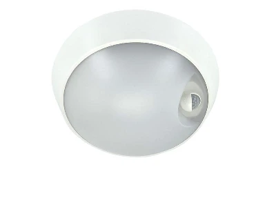 Светильник светодиодный WP 15 C 12W OP 840 D220 WH MDM 220х80мм 12Вт 4000К IP54 ЖКХ круглый пылевлагозащ. с датчиком движ. бел. Русский Свет 15071523453