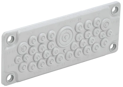Ввод кабельный мембранный 35 отверстий d6-32мм IP65 (без клипс) TITAN IEK TI-01D-MC-035-65