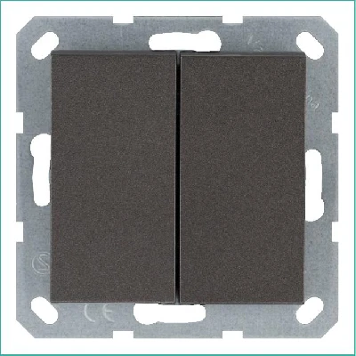 Переключатель проходной 2-кл. 10А IP20 механизм мокко Jasmart G3022Z