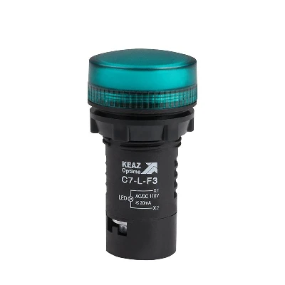 Лампа светодиодная OptiSignal Compact D22 С7-L-F3 зел. 110В AC/DC XB7EV03GP КЭАЗ 362154