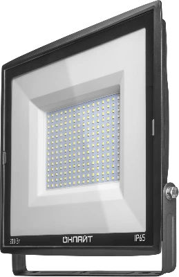 Прожектор светодиодный 14 345 OFL-200-6.5K-BL-IP65-LED 200Вт 6500К IP65 18000лм черн. ОНЛАЙТ 14345