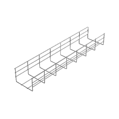 Лоток проволочный 400х100 L3000 сталь 4мм PL100-400-3000 оцинк. КМ LO1291