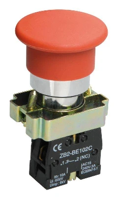 Кнопка управления "Грибок" LAY5-BC42 1НЗ красн. KARAT IEK BBG71-BC-K04