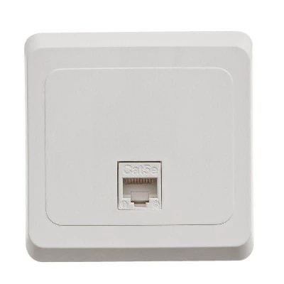 Розетка компьютерная 1-м СП Этюд RJ45 кат.5E бел. SE KOMC-001B