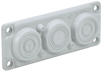 Ввод кабельный мембранный 6 отверстий d6-59мм IP65 (без клипс) TITAN IEK TI-01D-MC-006-65