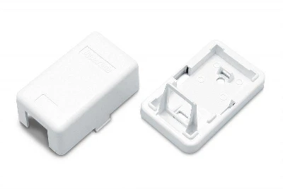 Корпус настенной розетки для установки 1-ой вставки а Keystone Jack SBB3-1-WH бел. Hyperline 441126